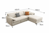 CREMIO Minimalistic Fabric Sofa Bed