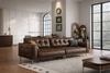 LIVARO Modern Leather Sofa