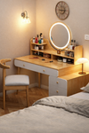 ORVINA Scandinavian Wooden Dressing Table
