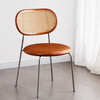 CAVIRO Scandinavian Leather Dining Chair