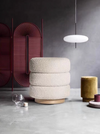 MOLNIG Contemporary Pouffe With Storage