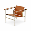 BRUNO Modern Leather Armchair