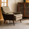 ARLO Eclectic Fabric Day-Bed Armchair