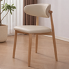 ALVIRA Scandinavian Leather Dining Chair