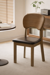 CALEN Scandinavian Leather Dining Chair