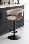 LAVERO Contemporary Metal Bar Stool