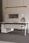 EXLIVO Modern Wooden Executive Desk
