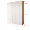 NORVA Contemporary Wooden Wardrobe