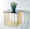 VELARO Industrial Metal Side Table