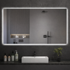 LUMIRA Contemporary Glass Bathroom Mirror