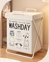 NOVARE Contemporary Fabric Laundry Hamper