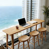 ACRYVA Contemporary Wooden Bar Table