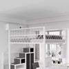 ELVORA Contemporary Metal Loft Bed Frame
