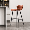 VARENO Contemporary Leather Bar Stool