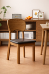 CALEN Scandinavian Leather Dining Chair