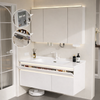 LUNARO Modern Metal Bathroom Vanity