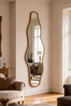 LUNARO Wooden Floor Mirror