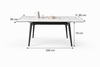 NORVEX Modern Extendable Dining Table