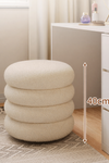 AVERA Minimalistic Boucle Vanity Stool