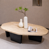 TAVINO Wabi Sabi Travertine Coffee Table