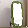 VELARO Minimalistic Velvet Floor Mirror