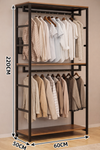 LINNA Scandinavian Metal Wardrobe