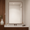 WALORA Contemporary Wooden Bathroom Mirror