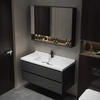 LUMORA Contemporary Wooden Bathroom Vanity Set