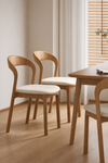 ARVANO Wabi Sabi Leather Dining Chair