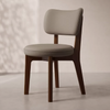 ELMIO Scandinavian Fabric Dining Chair