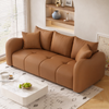 LORIVA Contemporary 3-Seater Fabric Sofa