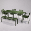 NORVEX Scandinavian Metal Outdoor Dining Table
