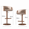 VELARO Modern Metal Bar Stool