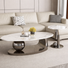 LIVARO Modern Sintered Stone Coffee Table