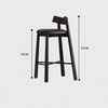 LUXEN Modern Wooden Bar Stool