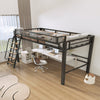 FIRANO Industrial Metal Loft Bed Frame