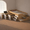 LUVORA Contemporary Wooden Loft Bed Frame