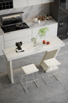 VAREXO Scandinavian Sintered Stone Bar Table