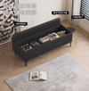 RIBBENA Modern Leather Bench