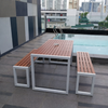NORVEX Contemporary Wooden Outdoor Dining Set