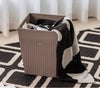 LAVORA Modern Leather Laundry Basket