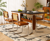 VELORA Modern Flatboard Dining Table