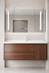 WALNORA Contemporary Wooden Bathroom Vanity