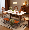 VELORA Modern Flatboard Dining Table
