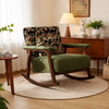 LORIVA Contemporary Fabric Rocking Chair