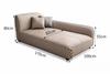 LORVIA Modern Leather Chaise Lounge