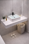 LUNARO Contemporary Stone Bathroom Vanity