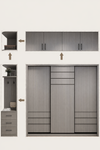 NORIVA Contemporary Wooden Wardrobe