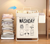 NOVARE Contemporary Fabric Laundry Hamper