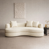 CREMO Scandinavian Boucle Sofa